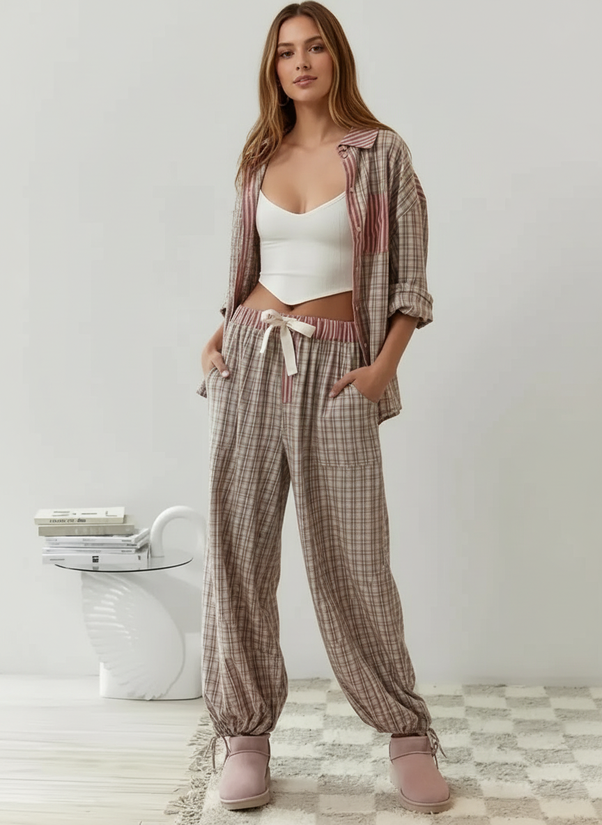 Luchtige pyjama set dames – Serene