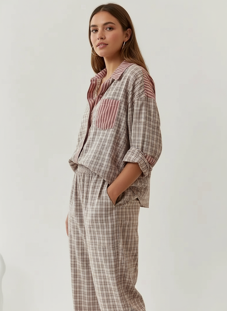 Luchtige pyjama set dames – Serene