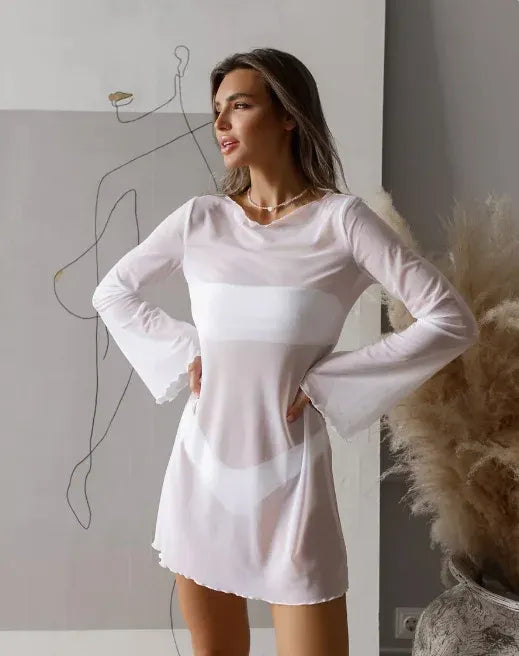 Luchtige strand cover-up jurk dames – Solène