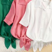 Luchtige strikblouse voor dames – Denise