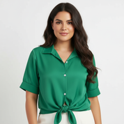 Luchtige strikblouse voor dames – Denise