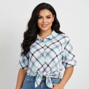 Luchtige strikblouse voor dames – Denise