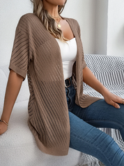 Luchtig gebreid dames vest – Alina