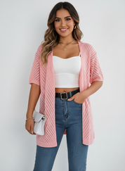 Luchtig gebreid dames vest – Alina