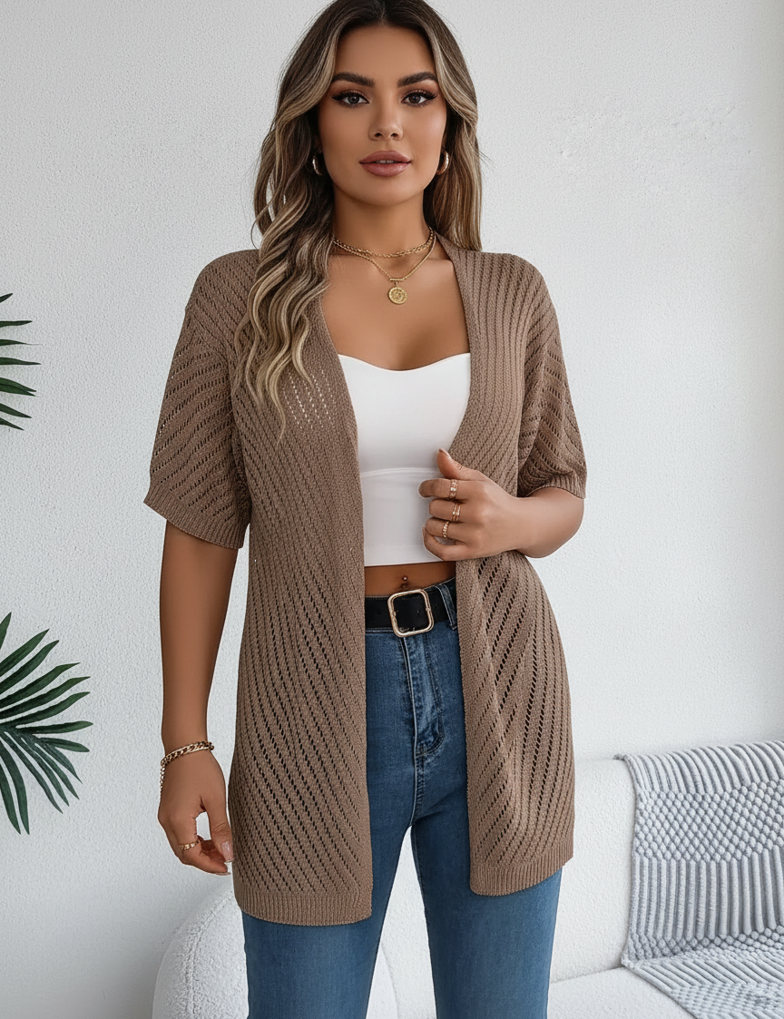 Lightweight knitted women's cardigan – Alina