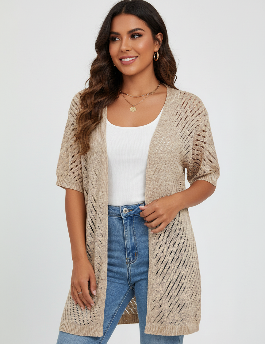 Lightweight knitted women's cardigan – Alina