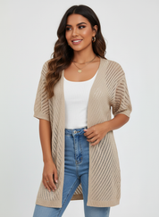 Luchtig gebreid dames vest – Alina