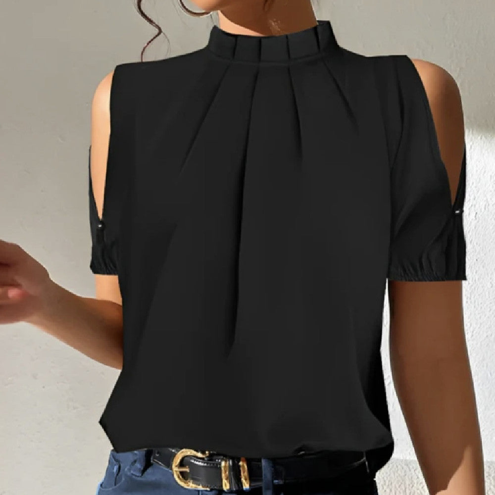 Luxe blouse met mesh mouwen - Sophia