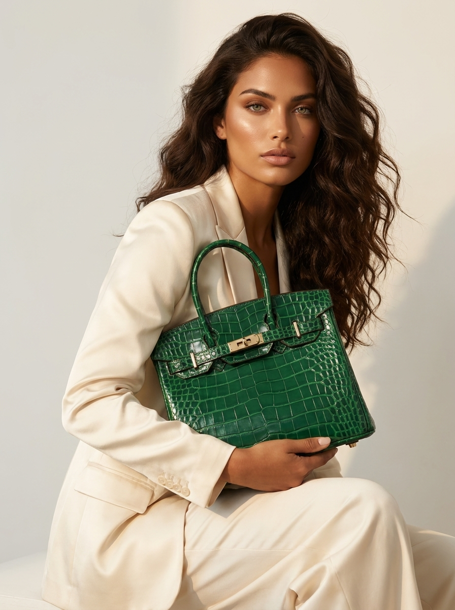 Luxe handtas met elegante sluiting - Vivienne