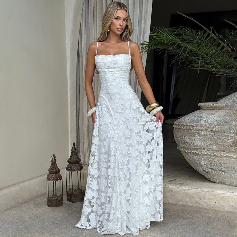 Luxe kanten galajurk met open rug - Valentina