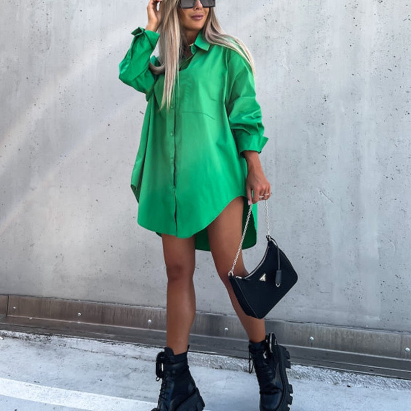 Luxe oversized blousejurk - Mila