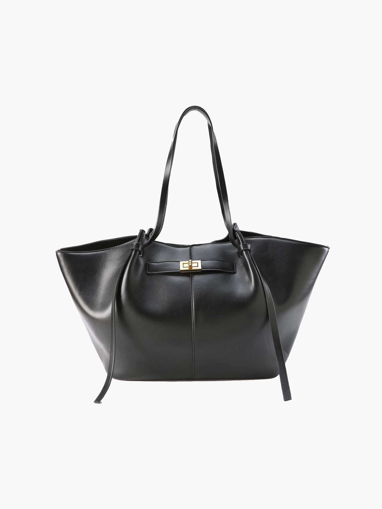 Luxe shopper met gouden sluiting - Gianna