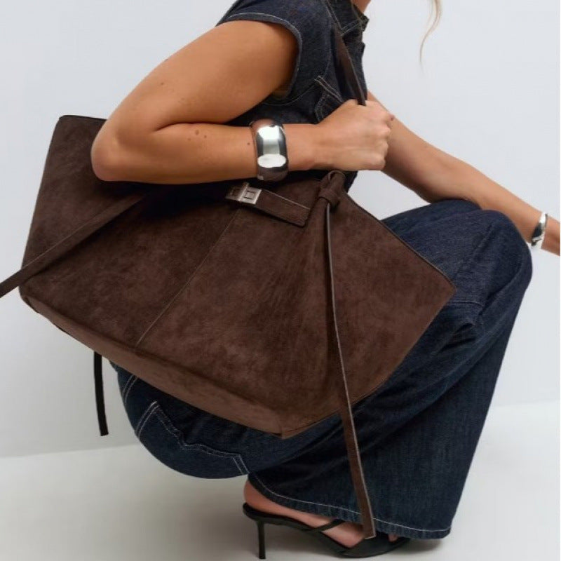 Luxe shopper met gouden sluiting - Gianna