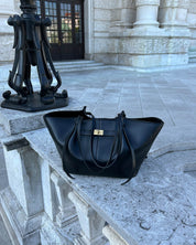Luxe shopper met gouden sluiting - Gianna