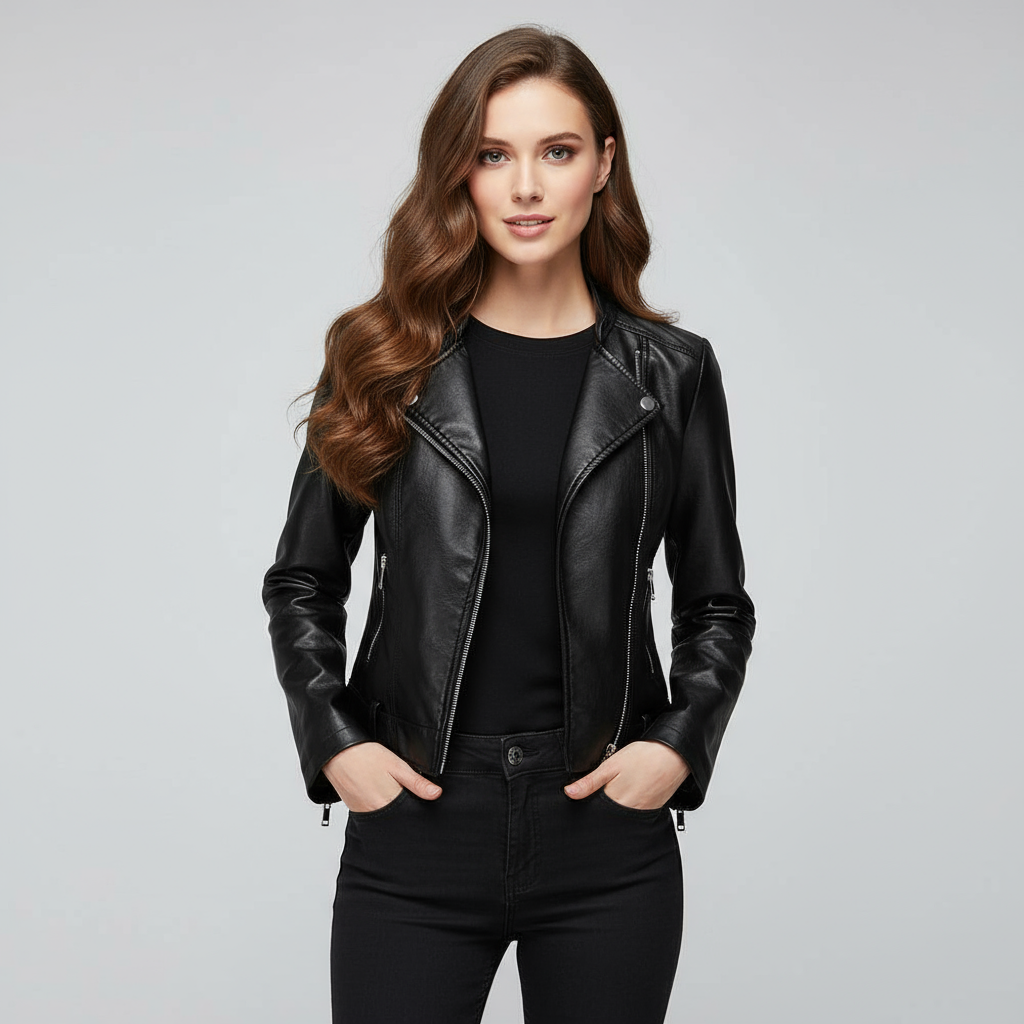 Luxe bikerjack voor dames