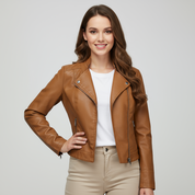 Luxe bikerjack voor dames