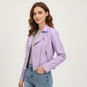 Luxe bikerjack voor dames