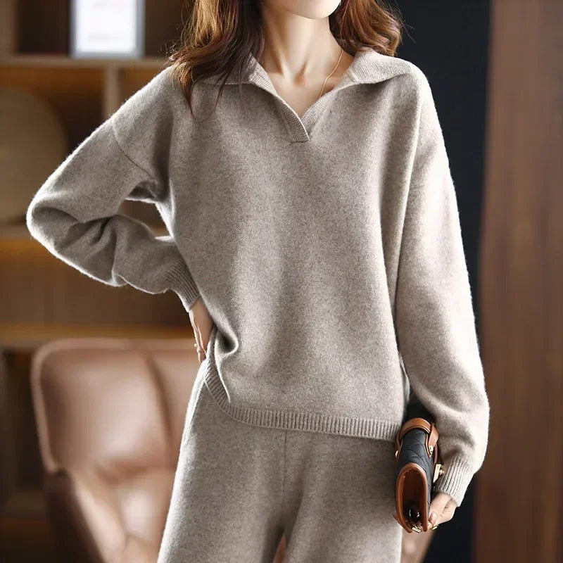 Luxe cashmere lounge set dames – Clairmont