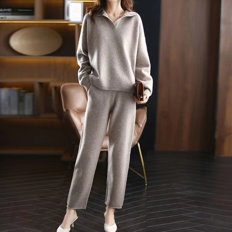 Luxe cashmere lounge set dames – Clairmont