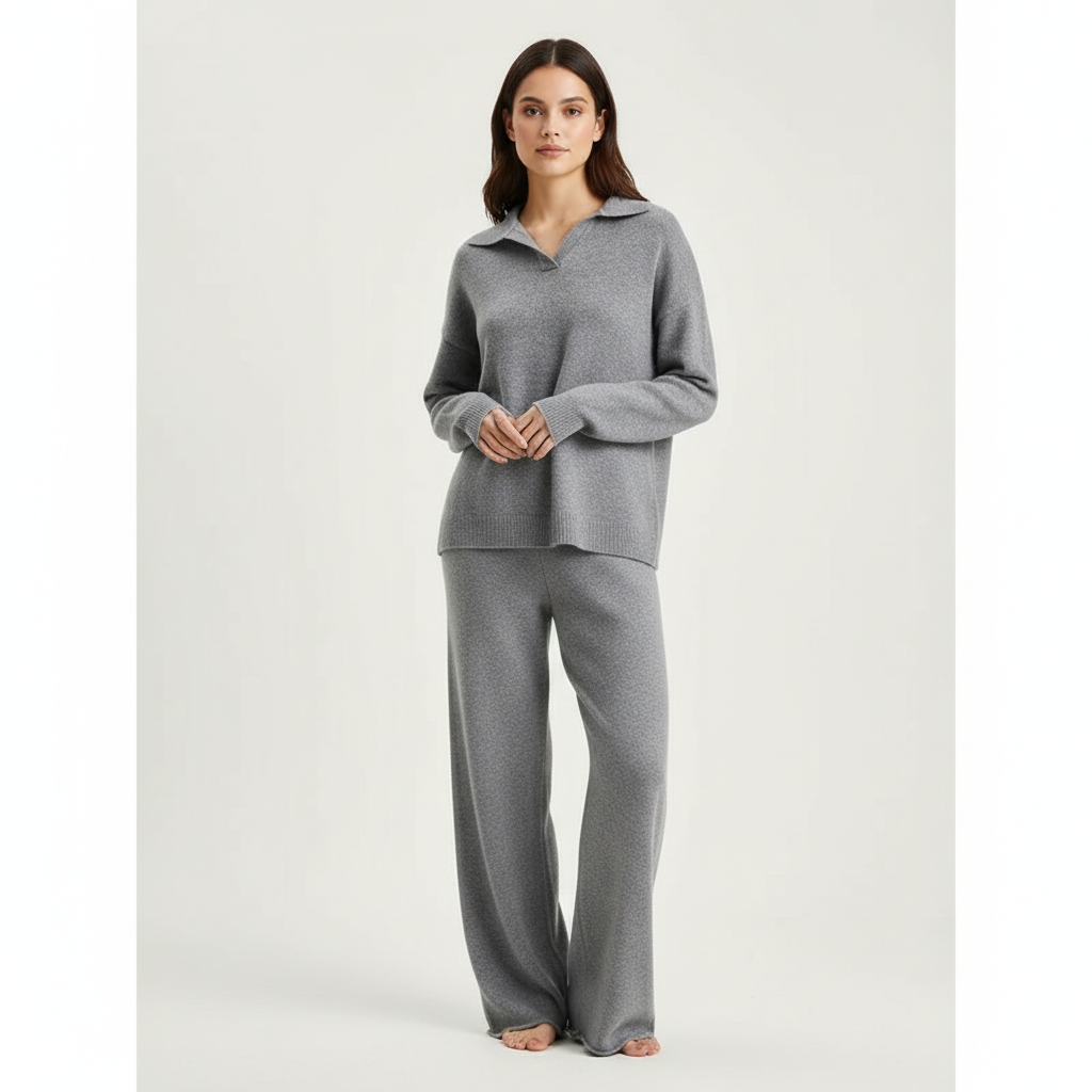 Luxe cashmere lounge set dames – Clairmont