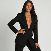 Luxe dames blazer- en pantalonset met moderne pasvorm