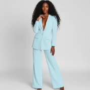 Luxe dames blazer- en pantalonset met moderne pasvorm