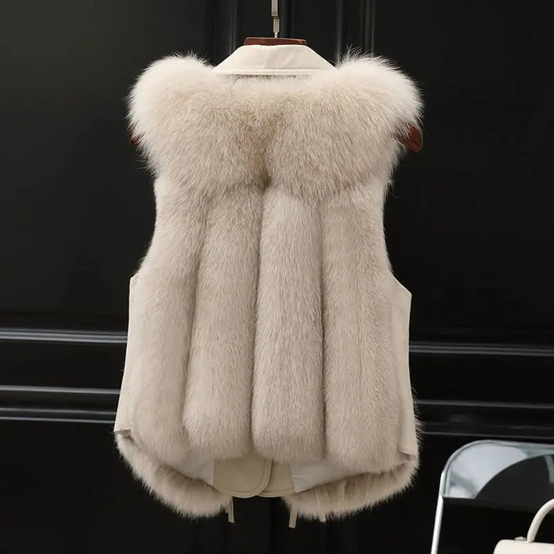 Luxe faux fur dames gilet – Empress
