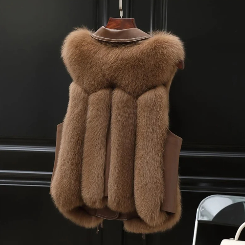 Luxe faux fur dames gilet – Empress