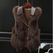 Luxe faux fur dames gilet – Empress