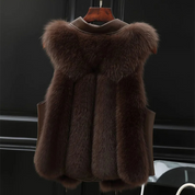 Luxe faux fur dames gilet – Empress