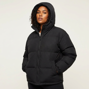 Luxe gewatteerde dames winterjas met capuchon – Amélie