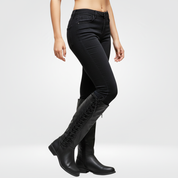 Luxe leren hoge dameslaarzen