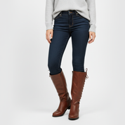 Luxe leren hoge dameslaarzen