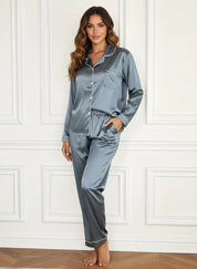 Luxe satijnen dames pyjama set - Amélie