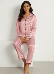 Luxe satijnen dames pyjama set - Amélie