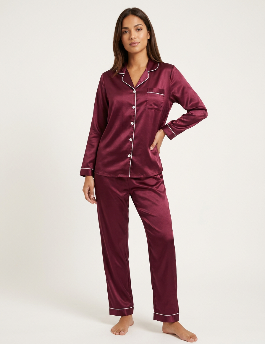 Luxury satin women’s pajama set - Amélie