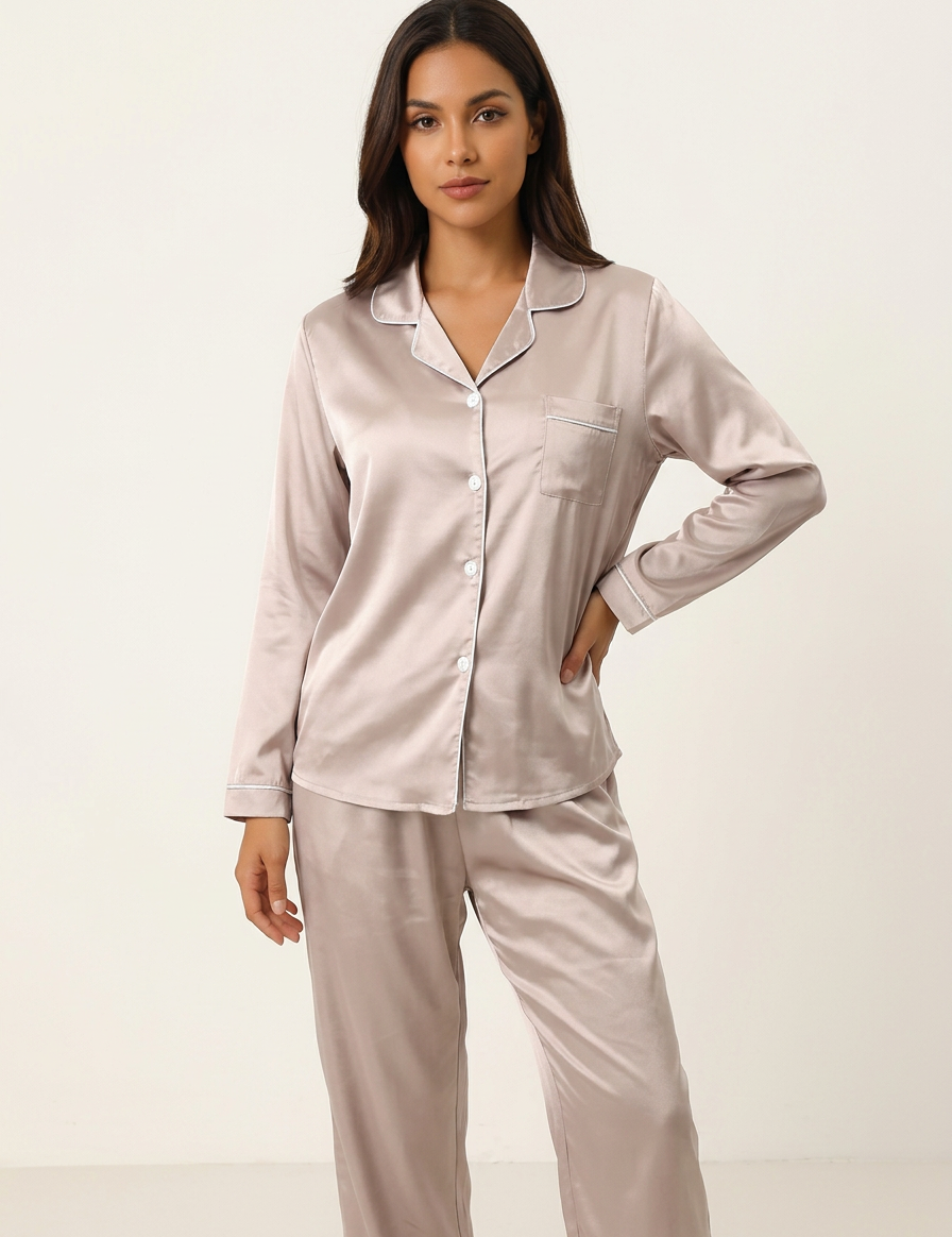 Luxury satin women’s pajama set - Amélie
