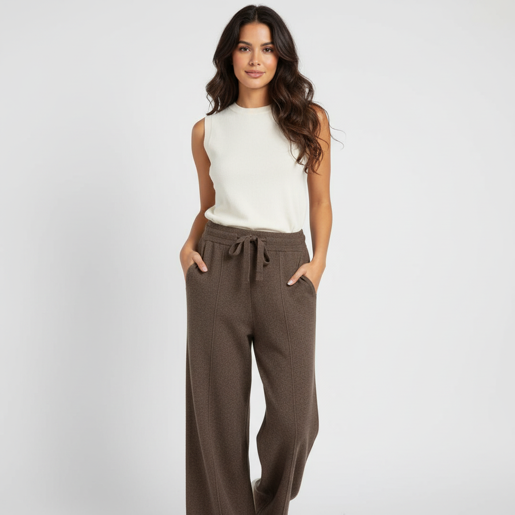 Luxe wide-leg dames pantalon – Monarque