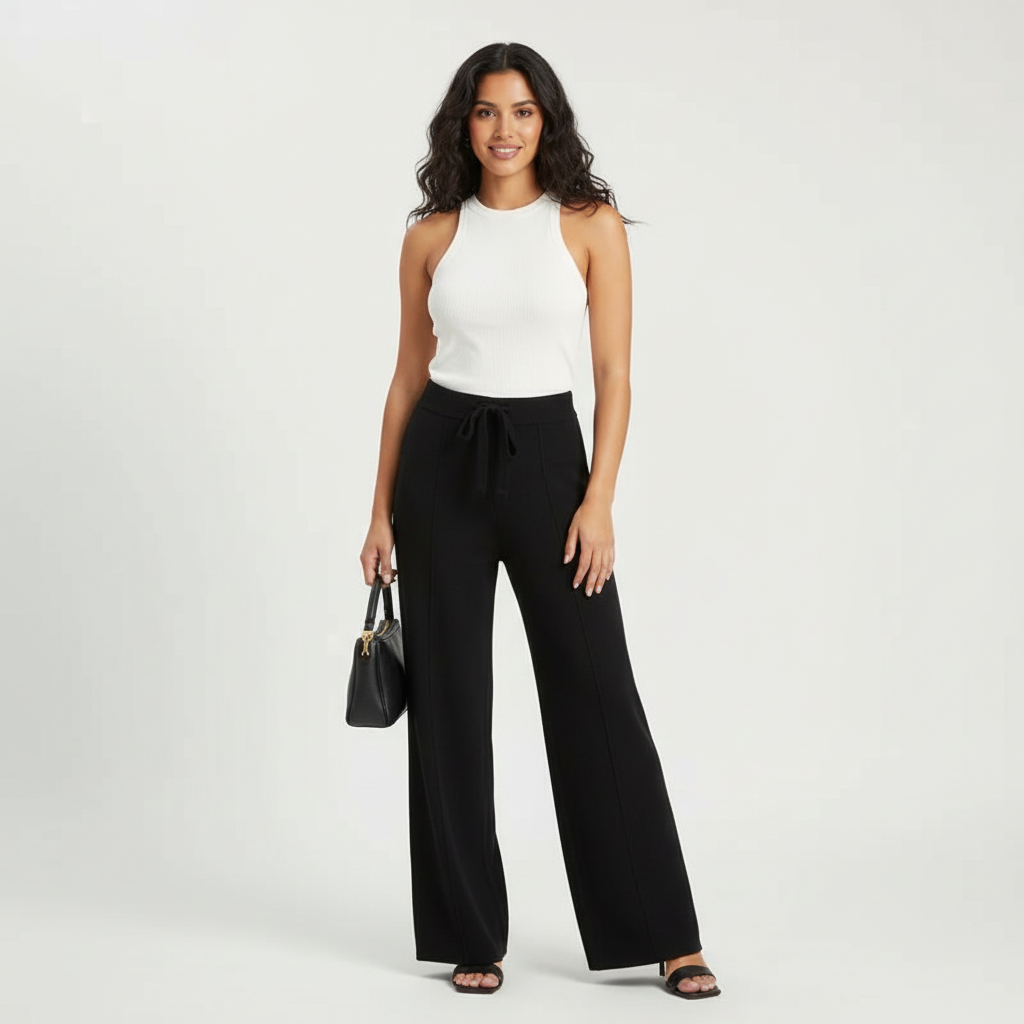 Luxe wide-leg dames pantalon – Monarque