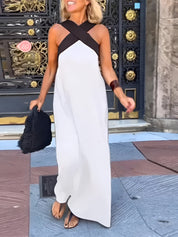 Maxi Jurk met Kruishals - Sophia
