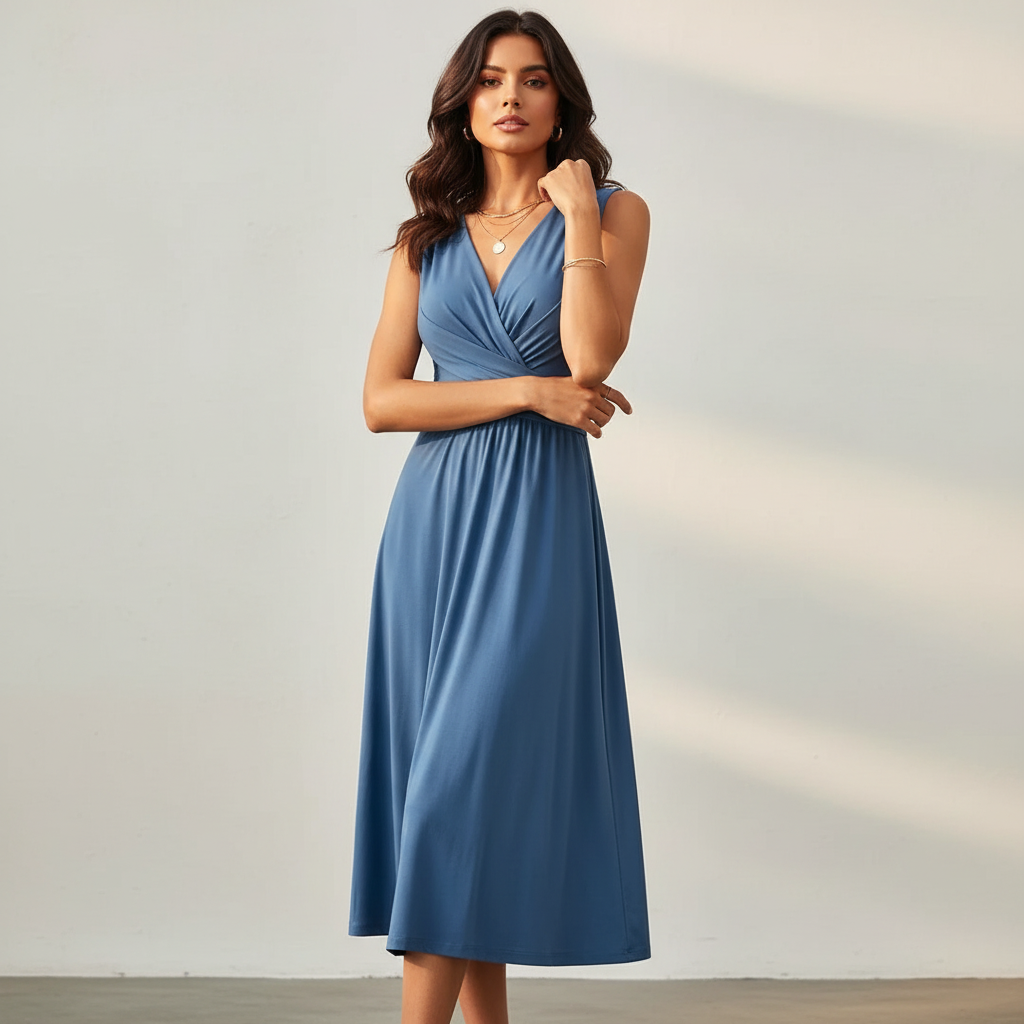 elegante en comfortabele lange jurk voor elke gelegenheid.