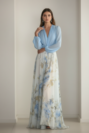 elegante en luchtige jurk met opvallende bloemenprint voor een vrouwelijke en stijlvolle look.
