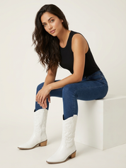 Metallic western dames laarzen – Valentina