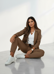 Comfortabele elegante damesblazer set