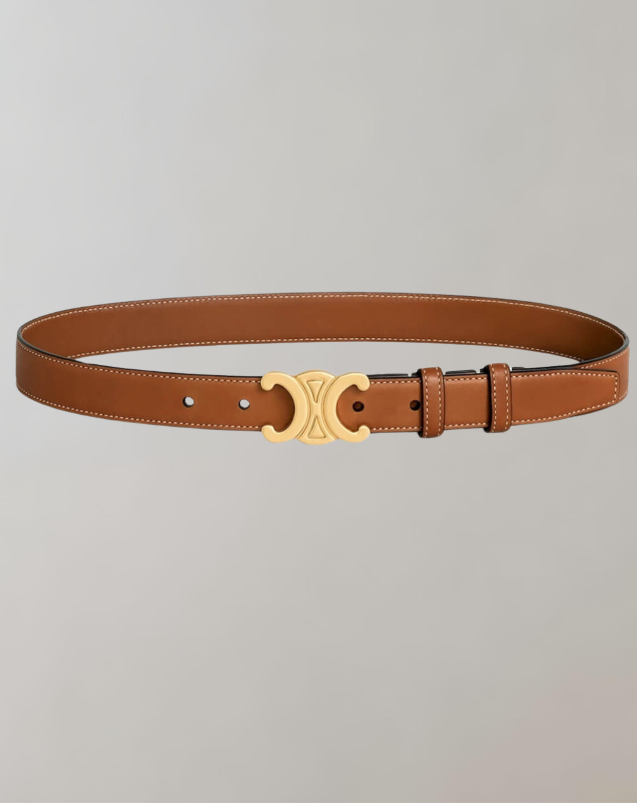 Minimalistische riem met gouden gesp - Elara