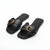 Minimalistische dames sandalen met gespdetail – Solène