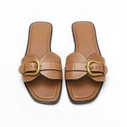 Minimalistische dames sandalen met gespdetail – Solène
