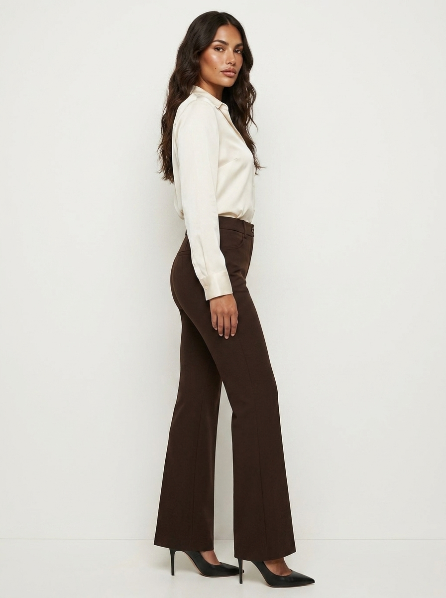 Modern Tailored Wide Leg Pantalon – Sophie