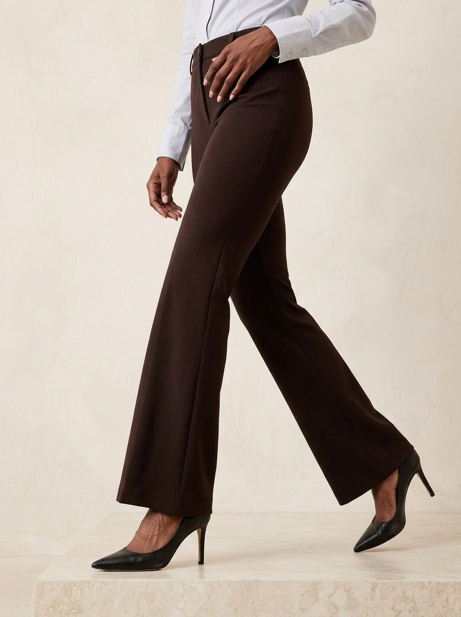 Modern Tailored Wide Leg Pantalon – Sophie