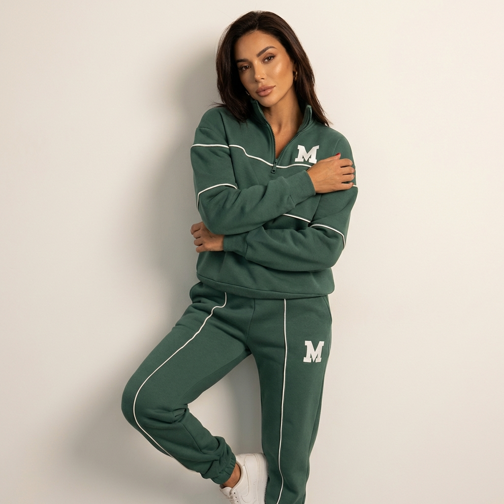 Moderne sportieve tweedelige set voor dames